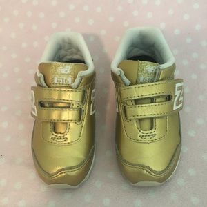 New Balance Toddler girl Gold Sneakers 7